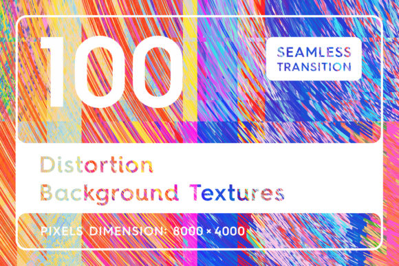 100 Distortion Background Textures: Vibrant Chaos for Modern Design