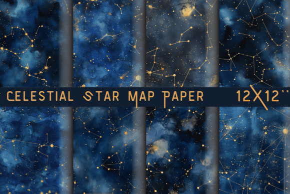 Celestial Star Map Paper: Vintage Astronomy Meets Modern Design