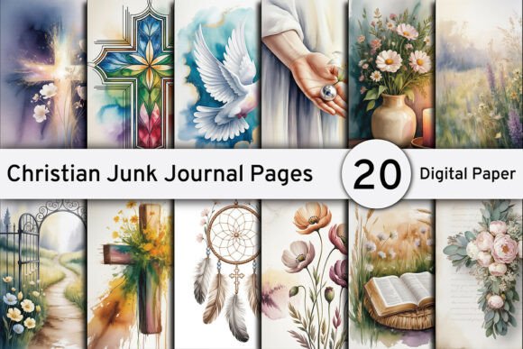 Christian Junk Journal Pages, Background: Effortless Design for Faith-Based Projects