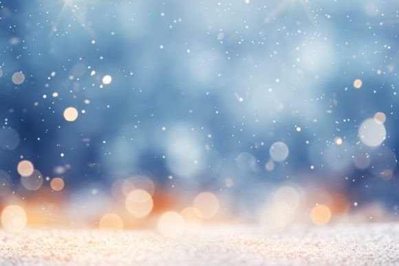Christmas Winter Bokeh Background: A Designer's Holiday Essential