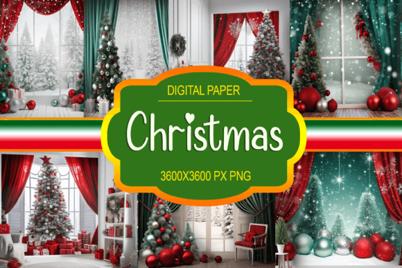 Elevate Your Holiday Projects with Christmas Background Assets