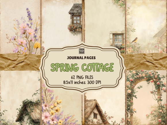 Embrace Gentle Country Charm with Soft Cottage Journal Pages