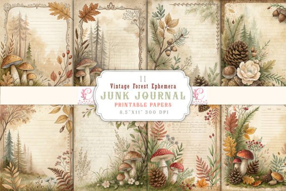 Exploring the Vintage Forest Ephemera Junk Journal Collection