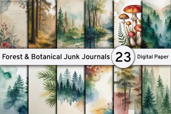 Forest & Botanical Junk Journal Pages: Your Creative Foundation