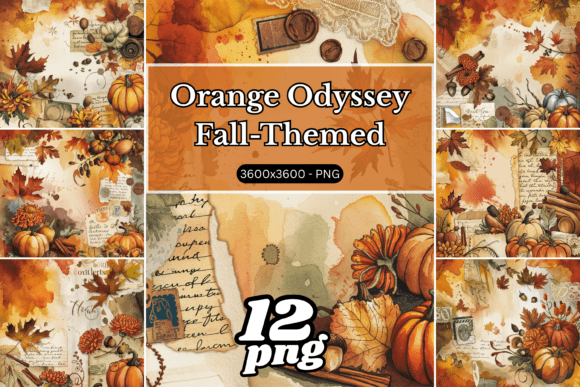 Orange Odyssey: A Rustic Autumn Junk Journal Journey