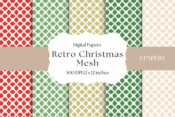 Retro Christmas Mesh: A Guide to Holiday Digital Papers