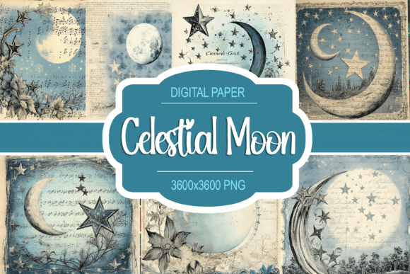 Shabby Chic Celestial Moon: Designing with Whimsy and Wonder
