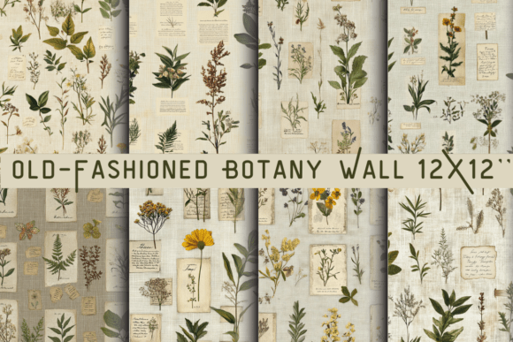 Timeless Wall Art: Old-Fashioned Botany Design