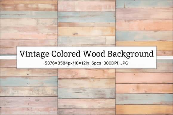 Unlock Authentic Texture with a Colored Vintage Wood Background
