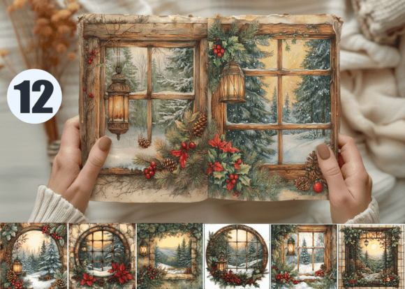 Vintage Christmas Frosted Window: A Designer's Guide to Holiday Elegance